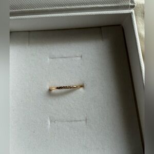 Diamonds Line Ring - 14K Yellow Gold size 6